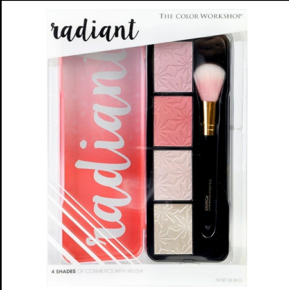 Radiant blush/highlight tin